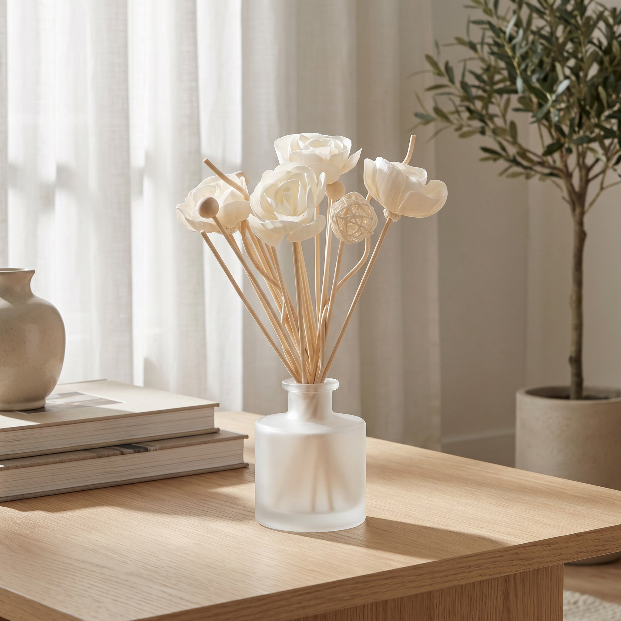 22 bâtonnets diffuseurs en rot - Home Fragrance Jasmine Diffuser avis et prix