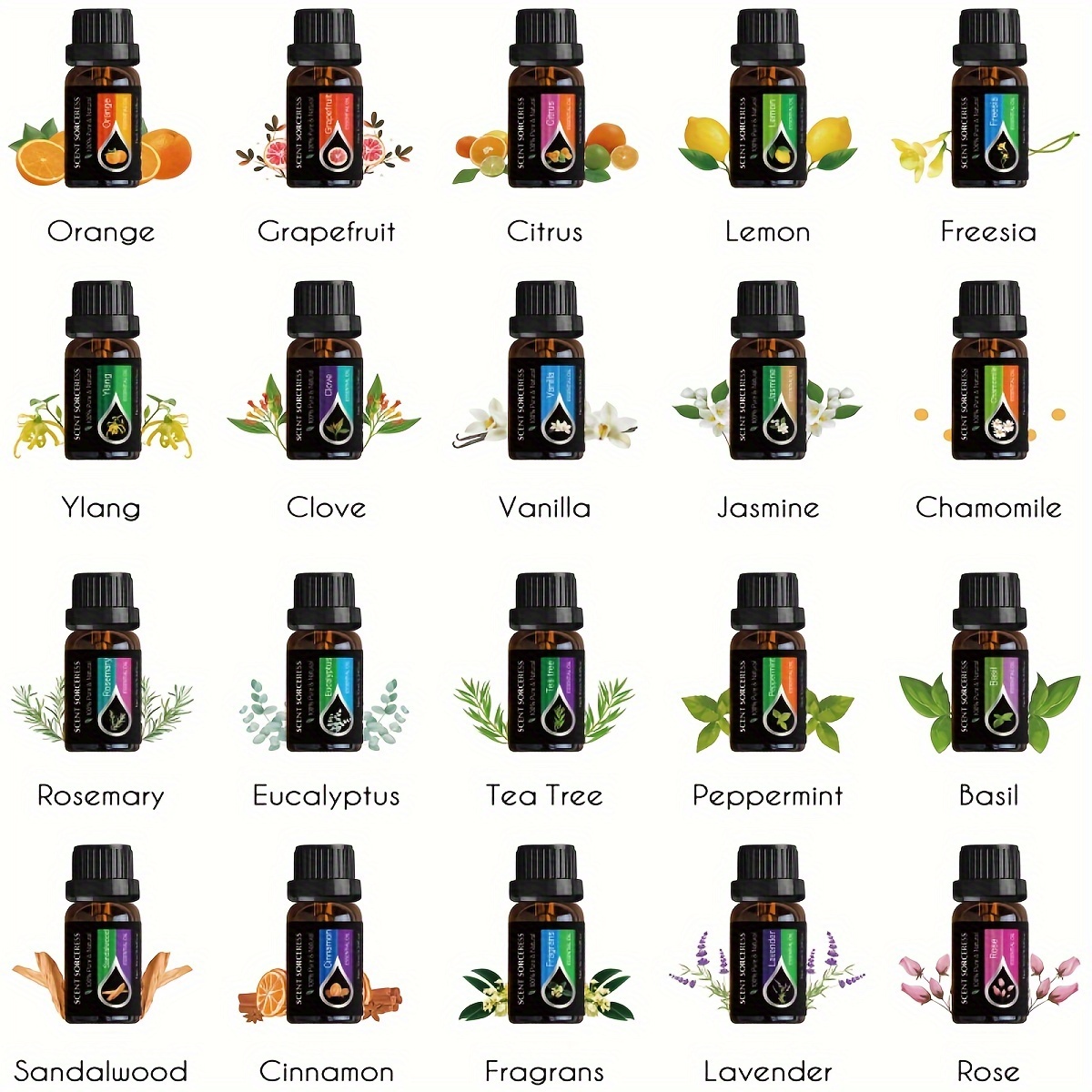 Ensemble de 20 huiles essentie - Fragrance Oil Set avis et prix